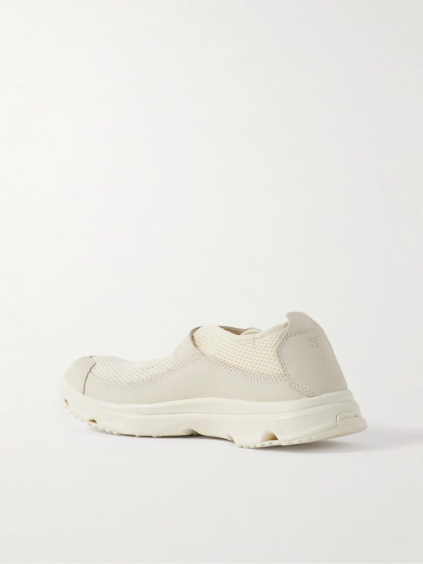 Marie-Jeanne Nubuck-Trimmed Mesh Sneakers - BK
