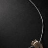 Bar White Gold Smoky Quartz Necklace Bar White Gold Smoky Quartz Necklace