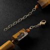 Oracle 14-Karat Gold Tiger's Eye Necklace - BK