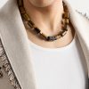 Oracle 14-Karat Gold Tiger's Eye Necklace - FR