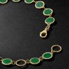 14-Karat Gold and Malachite Bracelet - BK 14-Karat Gold and Malachite Bracelet - BK