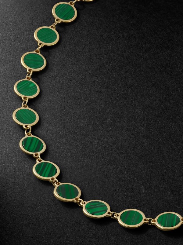14-Karat Gold and Malachite Bracelet - CU 14-Karat Gold and Malachite Bracelet - CU