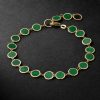 14-Karat Gold and Malachite Bracelet 14-Karat Gold and Malachite Bracelet