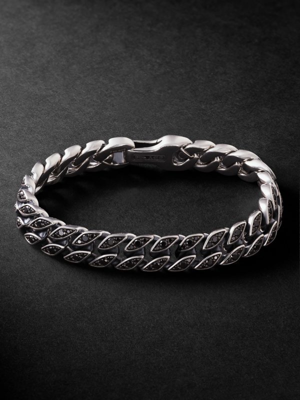 Sterling Silver Diamond Chain Bracelet