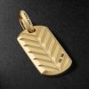 Chevron Gold Diamond Pendant - BK Chevron Gold Diamond Pendant - BK