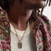 Chevron Gold Diamond Pendant - FR Chevron Gold Diamond Pendant - FR