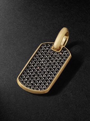 Chevron Gold Diamond Pendant