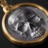 Life and Death 18-Karat Gold and Sterling Silver Pendant - CU Life and Death 18-Karat Gold and Sterling Silver Pendant - CU