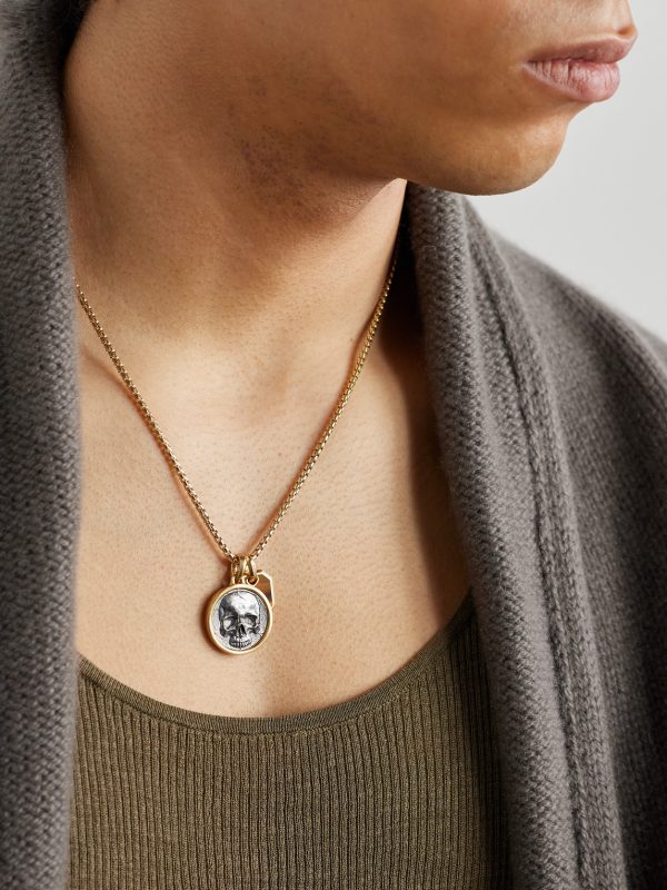 Life and Death 18-Karat Gold and Sterling Silver Pendant - E2 Life and Death 18-Karat Gold and Sterling Silver Pendant - E2