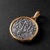 Life and Death 18-Karat Gold and Sterling Silver Pendant Life and Death 18-Karat Gold and Sterling Silver Pendant