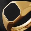 Streamline® 18-Karat Gold Onyx Signet Ring - CU