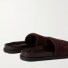 Tom Padded Suede Sandals - BK