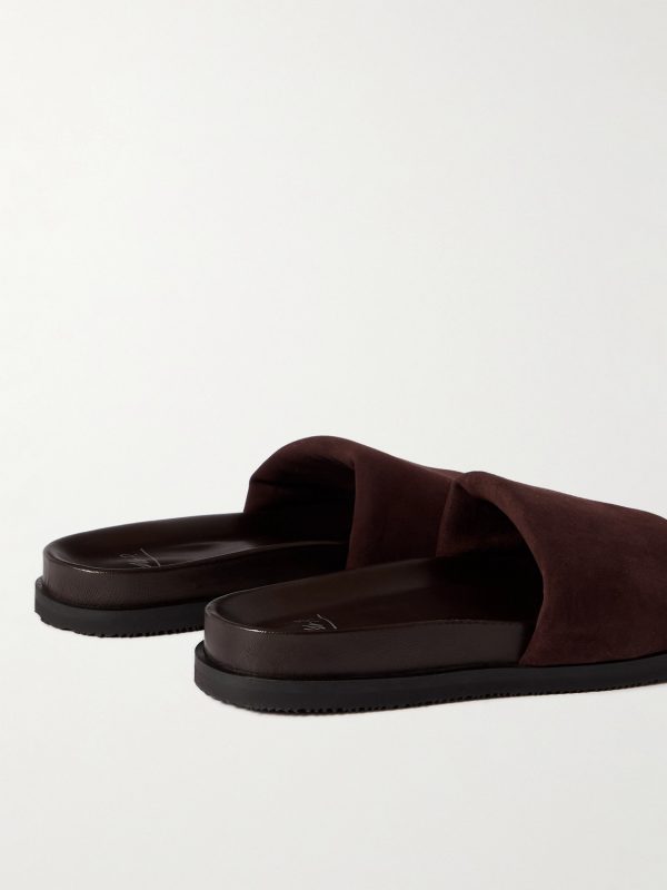 Tom Padded Suede Sandals - BK