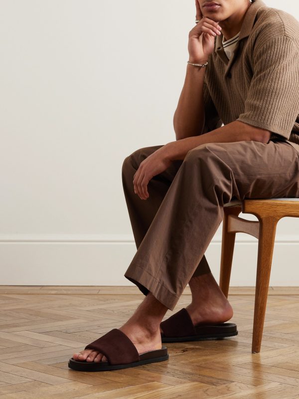 Tom Padded Suede Sandals - OU