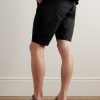 New Yorker Straight-Leg Cotton-Ripstop Drawstring Shorts - BK New Yorker Straight-Leg Cotton-Ripstop Drawstring Shorts - BK