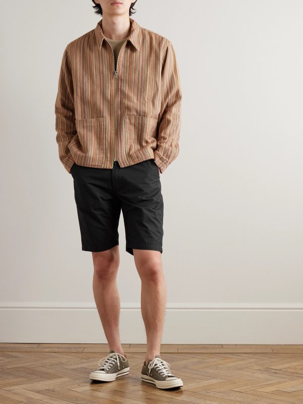 New Yorker Straight-Leg Cotton-Ripstop Drawstring Shorts - OU New Yorker Straight-Leg Cotton-Ripstop Drawstring Shorts - OU