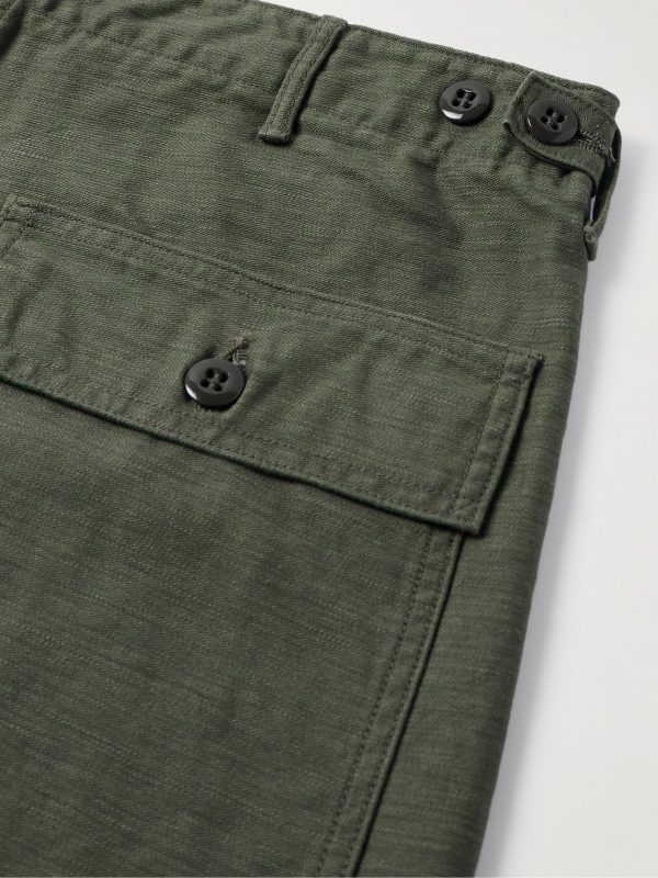 Slim-Fit Straight-Leg Cotton Cargo Shorts - CU