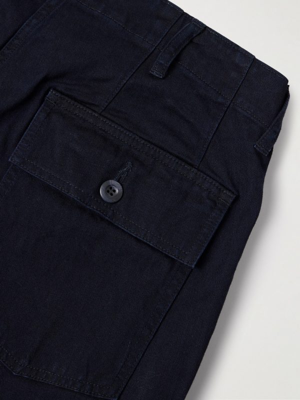 Straight-Leg Indigo-Dyed TENCEL™ Lyocell-Blend Twill Trousers - CU