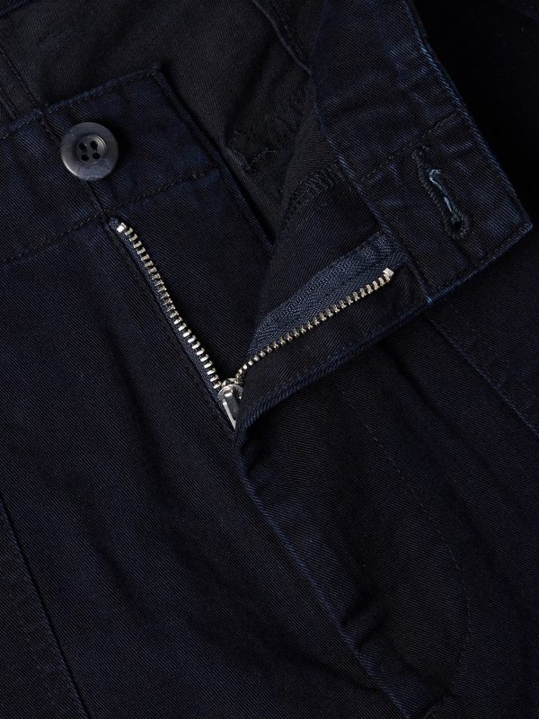 Straight-Leg Indigo-Dyed TENCEL™ Lyocell-Blend Twill Trousers - E1