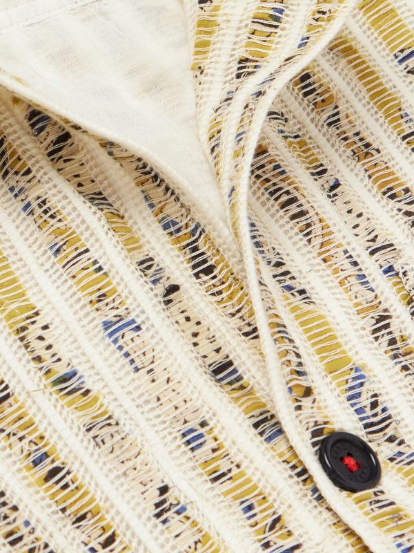 Striped Cotton Jacket - CU Striped Cotton Jacket - CU