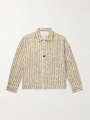 Striped Cotton Jacket Striped Cotton Jacket