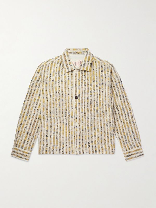 Striped Cotton Jacket Striped Cotton Jacket