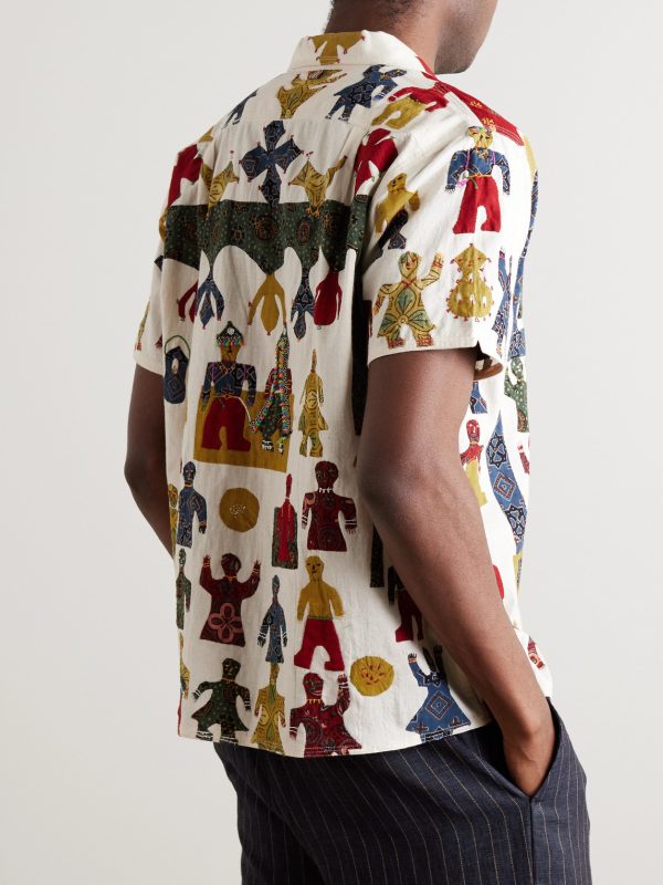 Craft Chintan Embroidered Printed Patchwork Cotton Shirt - BK Craft Chintan Embroidered Printed Patchwork Cotton Shirt - BK