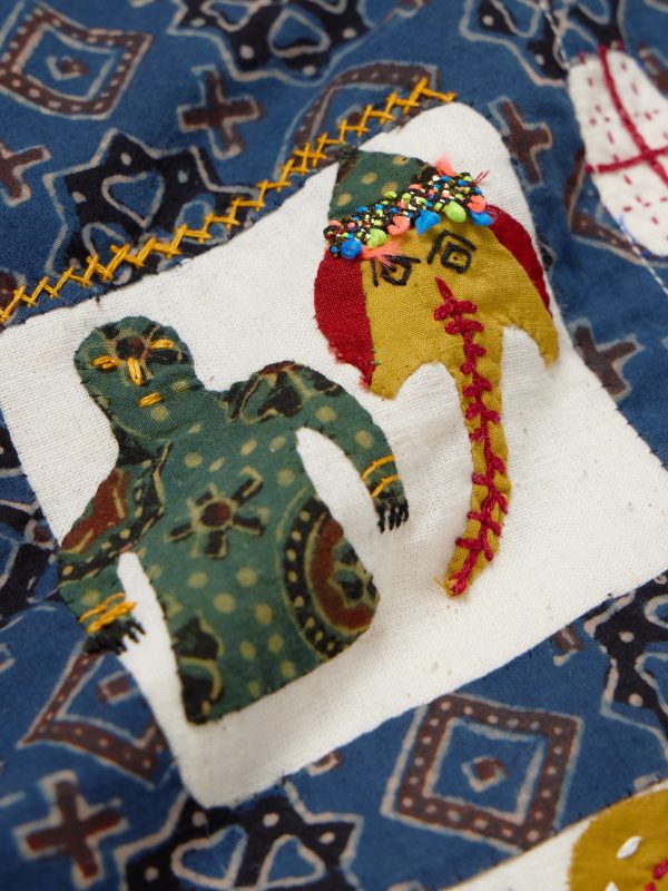 Craft Chintan Embroidered Printed Patchwork Cotton Shirt - CU Craft Chintan Embroidered Printed Patchwork Cotton Shirt - CU