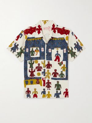 Craft Chintan Embroidered Printed Patchwork Cotton Shirt