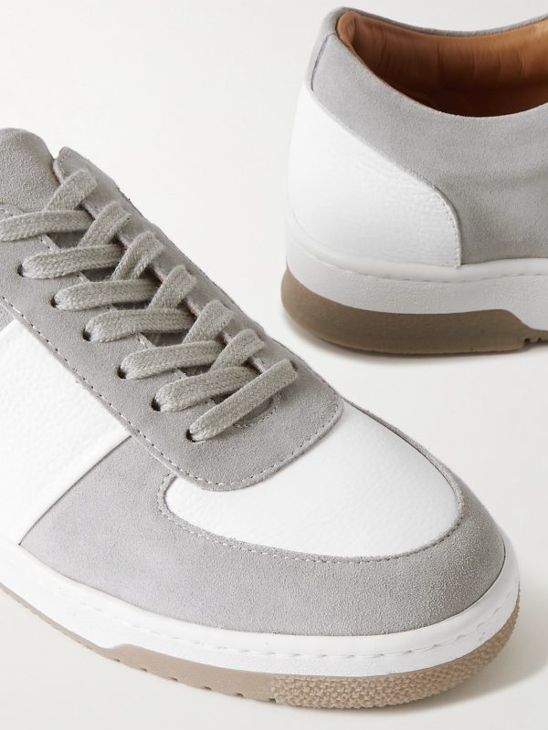 Atticus Suede and Full-Grain Leather Sneakers - CU