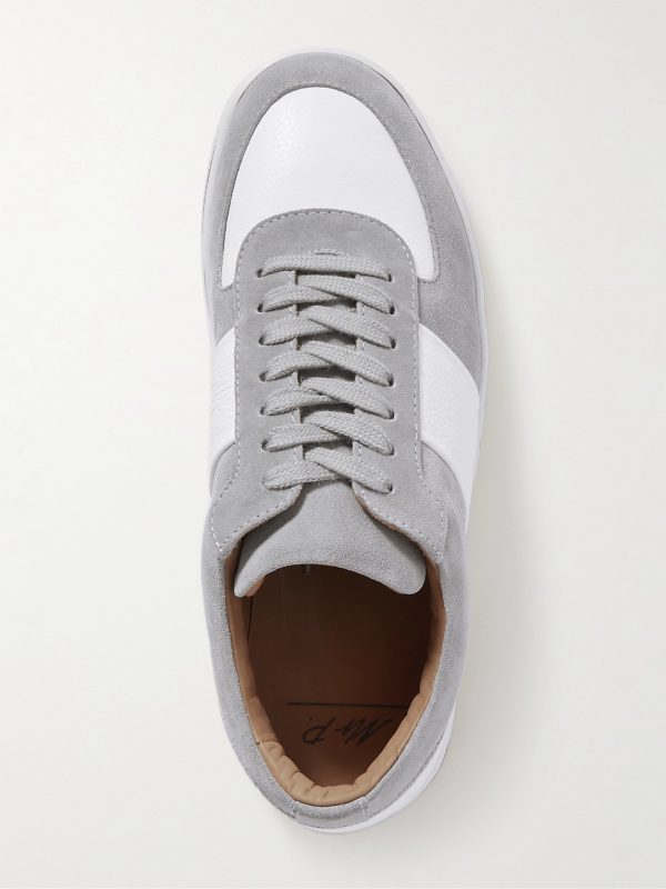 Atticus Suede and Full-Grain Leather Sneakers - E2