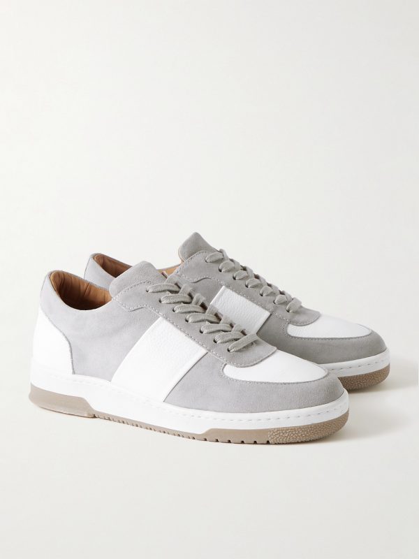 Atticus Suede and Full-Grain Leather Sneakers - FR