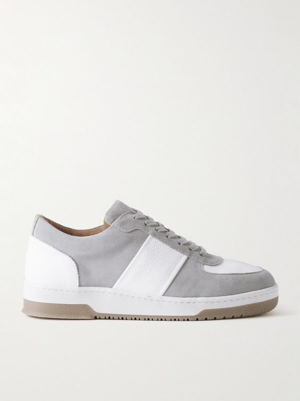 Atticus Suede and Full-Grain Leather Sneakers