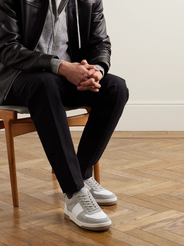Atticus Suede and Full-Grain Leather Sneakers - OU