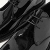 Grosgrain-Trimmed Patent-Leather Derby Shoes - CU Grosgrain-Trimmed Patent-Leather Derby Shoes - CU