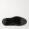 Grosgrain-Trimmed Patent-Leather Derby Shoes - E1 Grosgrain-Trimmed Patent-Leather Derby Shoes - E1