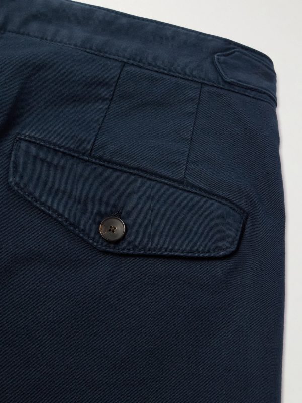 Straight-Leg Organic Cotton-Blend Twill Bermuda Shorts - CU