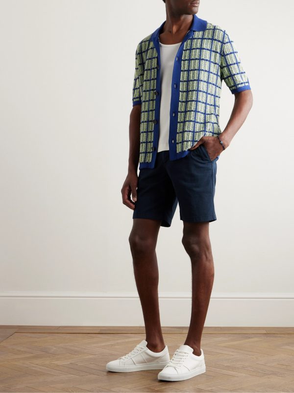 Straight-Leg Organic Cotton-Blend Twill Bermuda Shorts - OU