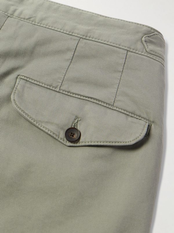 Straight-Leg Organic Cotton-Blend Twill Bermuda Shorts - CU Straight-Leg Organic Cotton-Blend Twill Bermuda Shorts - CU