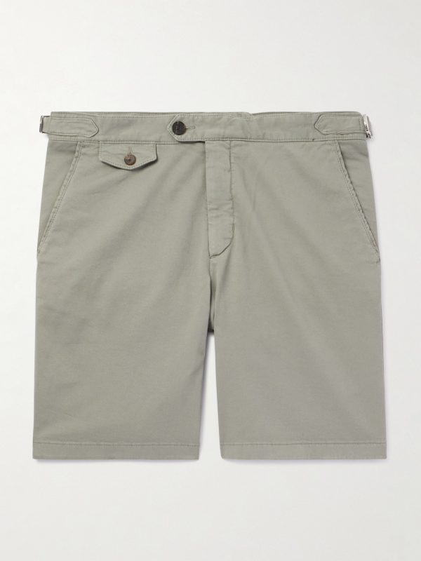 Straight-Leg Organic Cotton-Blend Twill Bermuda Shorts Straight-Leg Organic Cotton-Blend Twill Bermuda Shorts