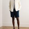 Straight-Leg Organic Cotton-Blend Corduroy Shorts - OU