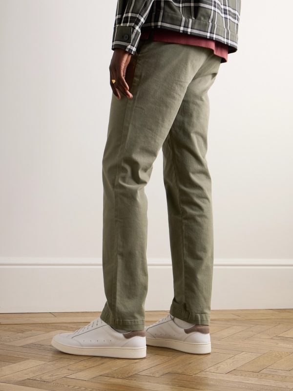 Samuel Straight-Leg Cotton-Blend Twill Chinos - BK Samuel Straight-Leg Cotton-Blend Twill Chinos - BK