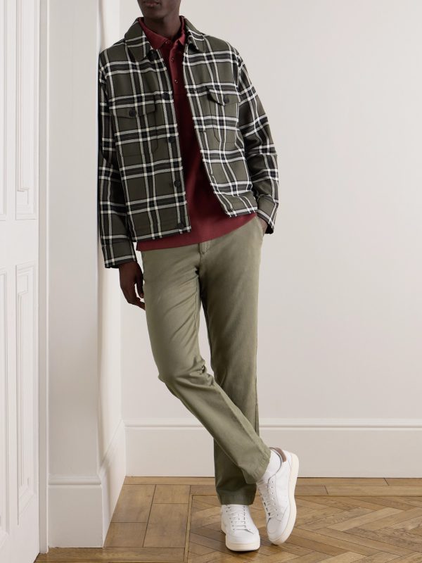 Samuel Straight-Leg Cotton-Blend Twill Chinos - OU Samuel Straight-Leg Cotton-Blend Twill Chinos - OU