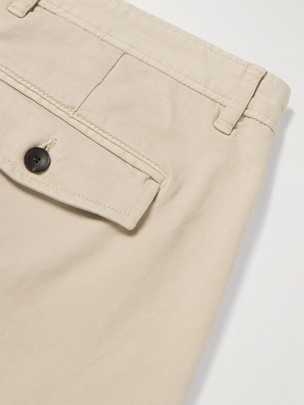 Daniel Tapered Pleated Garment-Dyed Organic Cotton-Twill Trousers - CU Daniel Tapered Pleated Garment-Dyed Organic Cotton-Twill Trousers - CU