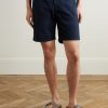 Straight-Leg Garment-Dyed Cotton-Blend Twill Bermuda Shorts - FR