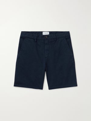 Straight-Leg Garment-Dyed Cotton-Blend Twill Bermuda Shorts Straight-Leg Garment-Dyed Cotton-Blend Twill Bermuda Shorts