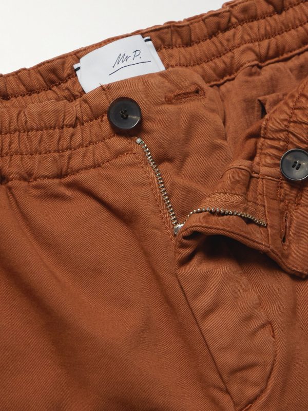 Straight-Leg Garment-Dyed Organic Cotton-Blend Twill Shorts - CU Straight-Leg Garment-Dyed Organic Cotton-Blend Twill Shorts - CU