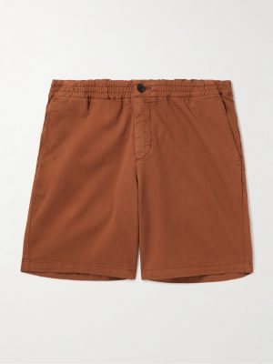 Straight-Leg Garment-Dyed Organic Cotton-Blend Twill Shorts Straight-Leg Garment-Dyed Organic Cotton-Blend Twill Shorts