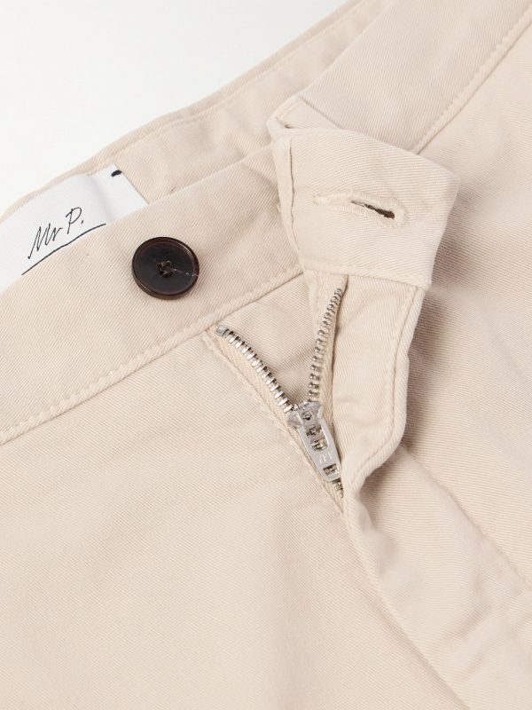 Straight-Leg Garment-Dyed Cotton-Blend Twill Bermuda Shorts - E1 Straight-Leg Garment-Dyed Cotton-Blend Twill Bermuda Shorts - E1