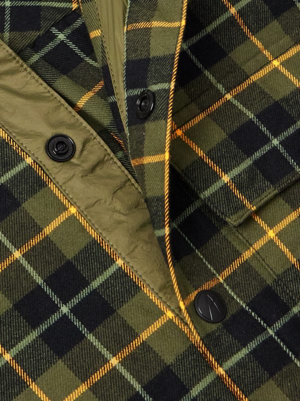 Loge Peak Checked Brushed Cotton-Blend Shirt - CU Loge Peak Checked Brushed Cotton-Blend Shirt - CU